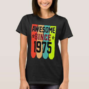 T-shirt 48 ans Vintage 1975 48e anniversaire