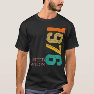T-shirt 48 Ans Vintage 1976 Fabriqué En 1976 48E Anniversa
