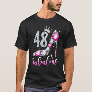 T-shirt 48 Et Fabuleux 48e anniversaire de talon haute cha