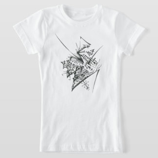 T-Shirt 48 Noir et Blanc Art Tribal Tatouage Abstrait