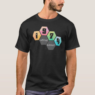 T-shirt 48e anniversaire Dames Mens 48 ans 1974 11