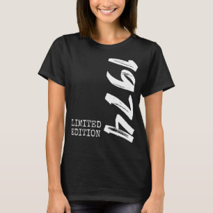 T-shirt 48e anniversaire Dames Mens 48 ans 1974 17