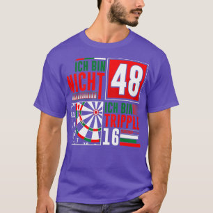 T-shirt 48e anniversaire fléchettes amusantes dire des flé