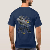 T-shirt 494th FS avec F-15E - (couleur foncée) (Dos)