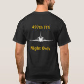 T-shirt 497th TFS (chemise foncée) (Dos)