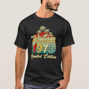 T-shirt 49 Ans Vintage 1973 49E Anniversaire Fête Hommes