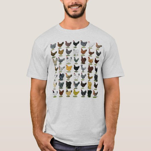 T-shirt 49 poules de poulet (Devant)