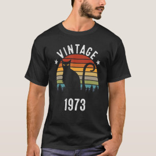 T-shirt 49e anniversaire Vintage 1973 49 ans
