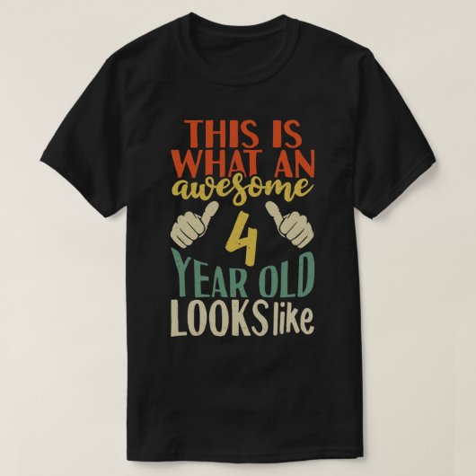 T-shirt 4 ans (Design devant)