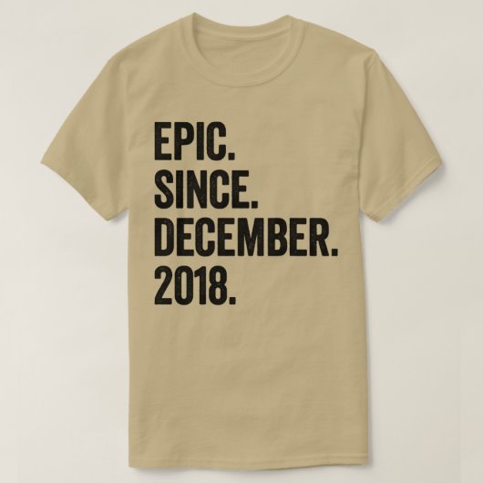 T-shirt 4 Ans Décembre 2018 4e Anniversaire (Design devant)