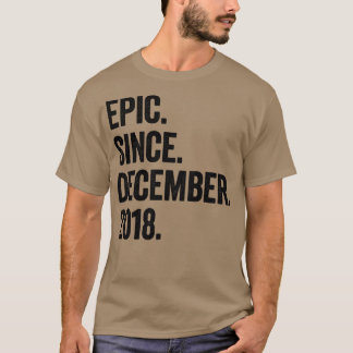 T-shirt 4 Ans Décembre 2018 4e Anniversaire