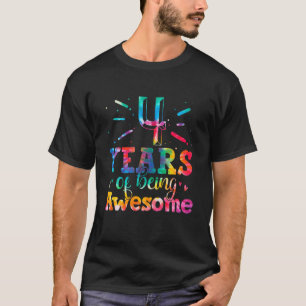 T-shirt 4 Ans D'Être Un Magnifique Tie Dye 4 Ans 4E B