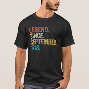 T-shirt 4 Ans Légende Cadeau depuis Septembre 2018 4e B