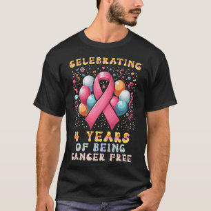T-shirt 4 Ans Sans Cancer Cancer Cancer Du Sein Cancer