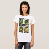 T-shirt 4 conceptions d'art Étiquette de paquets de semenc (Devant entier)