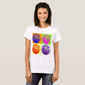 T-shirt 4 couleurs Pop Art Basketball (Devant entier)