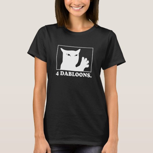 T-shirt 4 dabloons 4 doublons 4 dabloons chat (Devant)