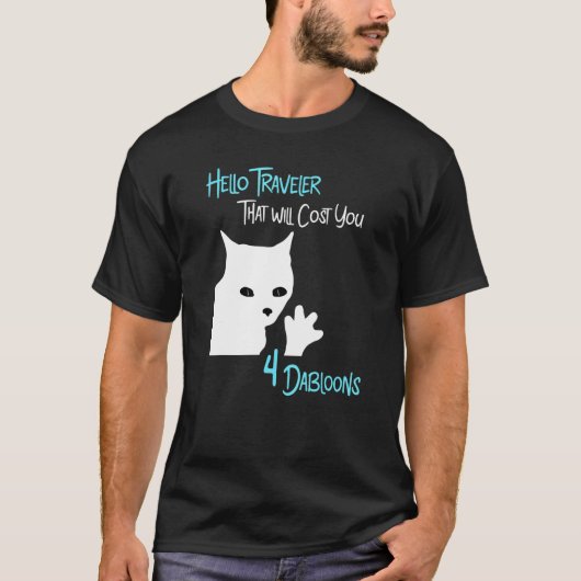 T-shirt 4 Dabloons Chat - Bonjour l'ami (Devant)