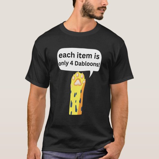T-shirt 4 Dabloons Chat Mème Dabloons Doubloons Pièce  Cha (Devant)