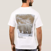 T-shirt 4 d'ours blanc (conception d'avant et de (Dos)