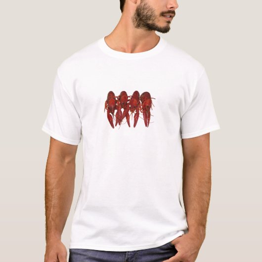 T-shirt 4 écrevisses cuites (Devant)
