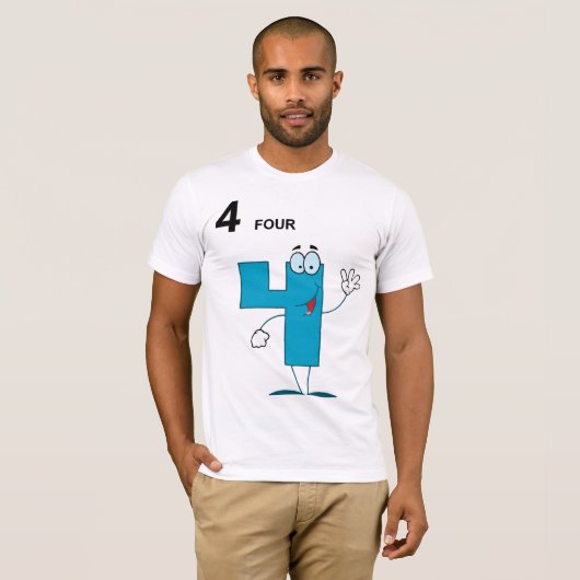 T-Shirt 4 Hommes (Devant entier)