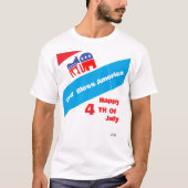 T-shirt : 4 juillet (Devant)