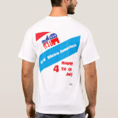 T-shirt : 4 juillet (Dos)