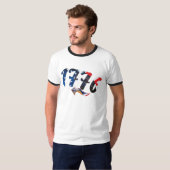 T-shirt 4 juillet - 1776 (Devant entier)