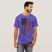 T-shirt 4 juillet 2021 ou patriotique USA ou plombier (Devant entier)