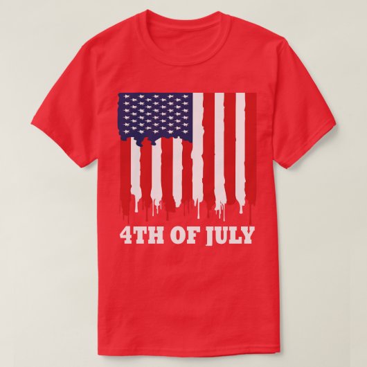 T-shirt 4 juillet (4) (Design devant)