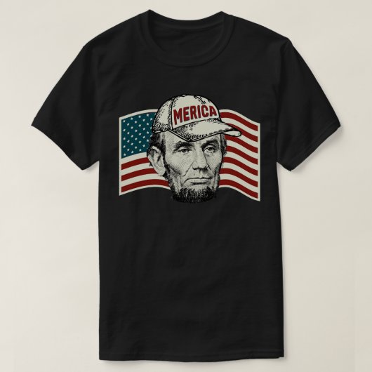 T-shirt 4 juillet abraham (Design devant)