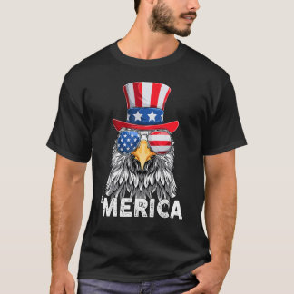 T-shirt 4 juillet Aigle 'Amérique Amérique Fête de l'Indép