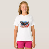 T-shirt 4 juillet Aigle - Art Patriotique (Devant entier)