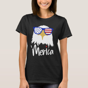 T-shirt 4 juillet Aigle de la Mérica avec le Patriot Sungl