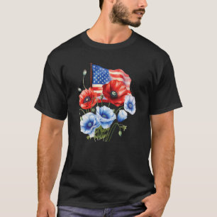 T-shirt 4 juillet America Freedom Celebration US Flag Flow
