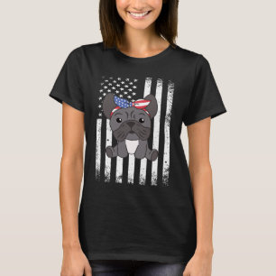 T-shirt 4 juillet American French Bulldog Pour Les Enfants