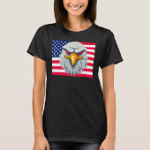 T-shirt 4 juillet American Pride American Eagle Symbole de (Devant)
