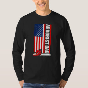 T-shirt 4 juillet Arboriste père arbre grimpeur scie à cha