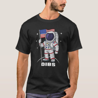 T-shirt 4 juillet astronaute USA American Flag Fundy Part