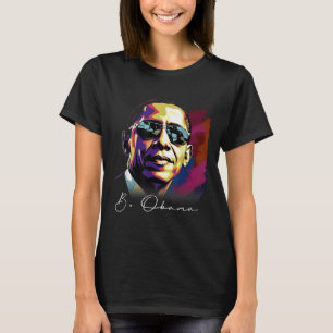 T-shirt 4 juillet Barack Obama Président Portrait Patrio