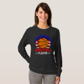 T-shirt 4 juillet Basketball plus grand joueur Sport Ameri (Devant entier)
