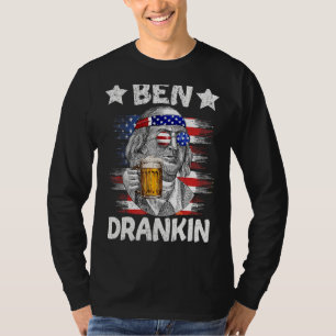 T-shirt 4 juillet Ben Drankin Boire Bière Benjamin Fra