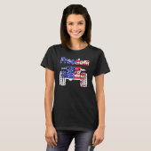 T-shirt 4 juillet boue Ride UTV SXS Hors route Freedom Rac (Devant entier)