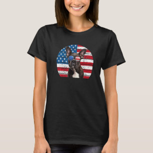 T-shirt 4 juillet bouledogue français pour enfants hommes