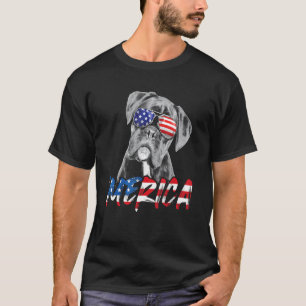 T-shirt 4 juillet Boxer Merica Drapeau américain Patriotiq