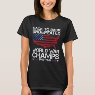 T-shirt 4 juillet - Byck To Byck Unbatted World War Ch