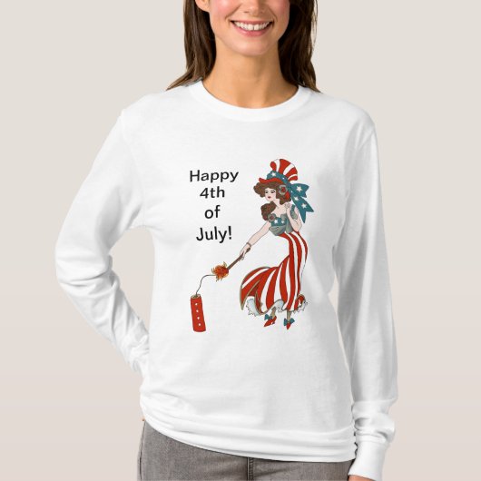 T-shirt 4 juillet chemise (Devant)