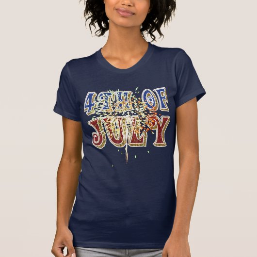 T-shirt 4 juillet chemise (Devant)
