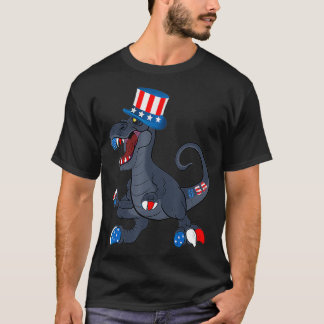 T-shirt 4 juillet chemise au design patriotique fort